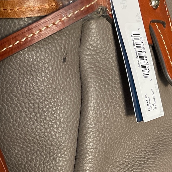 Dooney & Bourke Pebble Leather Small Winged Shopper Bag  0143 - Picture 7 of 13